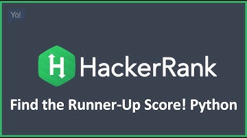 Find the Runner-Up Score! | Python Hacker Rank Solution