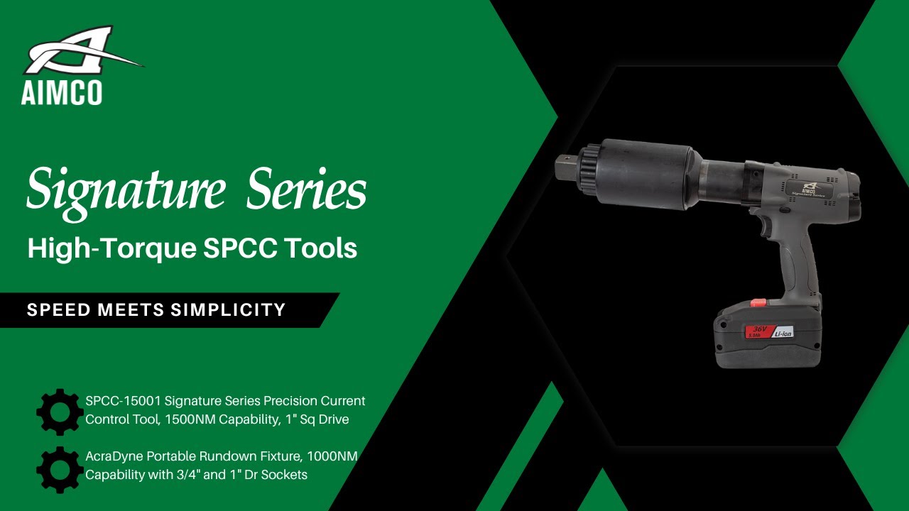 AIMCO Signature Series High Torque Current Control Tools - YouTube