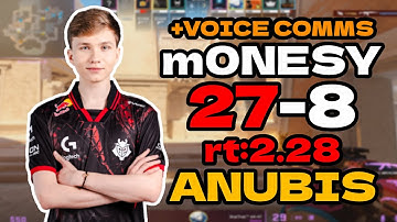 🔥m0NESY (27-8) rt:2.28 SoloQ +VOICE COMMS l EU FACEIT RANKED (anubis) | #cs2 #pov