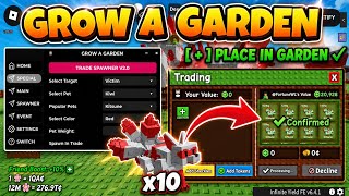 [🎁TRADE] Grow A Garden Script Trade Spawner Update Can Place In Garden !! || Roblox