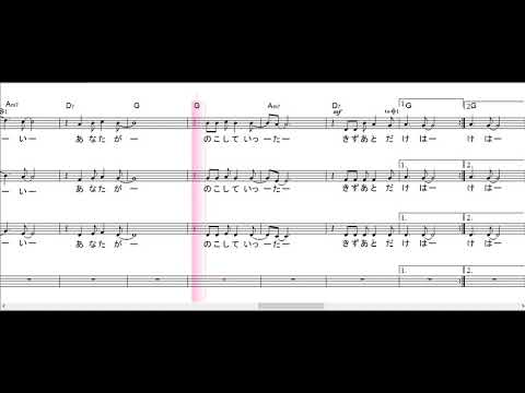 冬の稲妻　【楽譜】　ハモリ　スコアーメーカーＺＥＲＯ