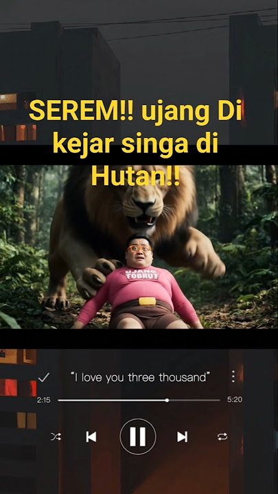 Jokes Ujang Tobrut sambil di kejar singa !! #shorts #youtubeshorts