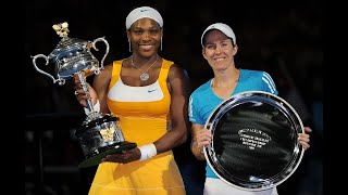 Serena Williams vs Justine Henin AO 2010 Highlights