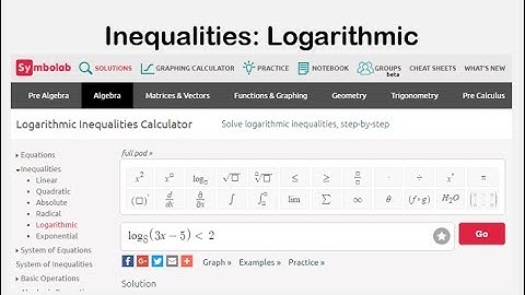 Inequalities: Logarithmic
