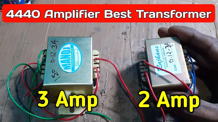 Which transformer is good for 4440 amplifier/2 Amp 3 Amp 0.12v transformer/Electronics verma