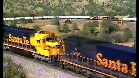 Super intermodal! Classic Santa Fe on Tehachapi Loop