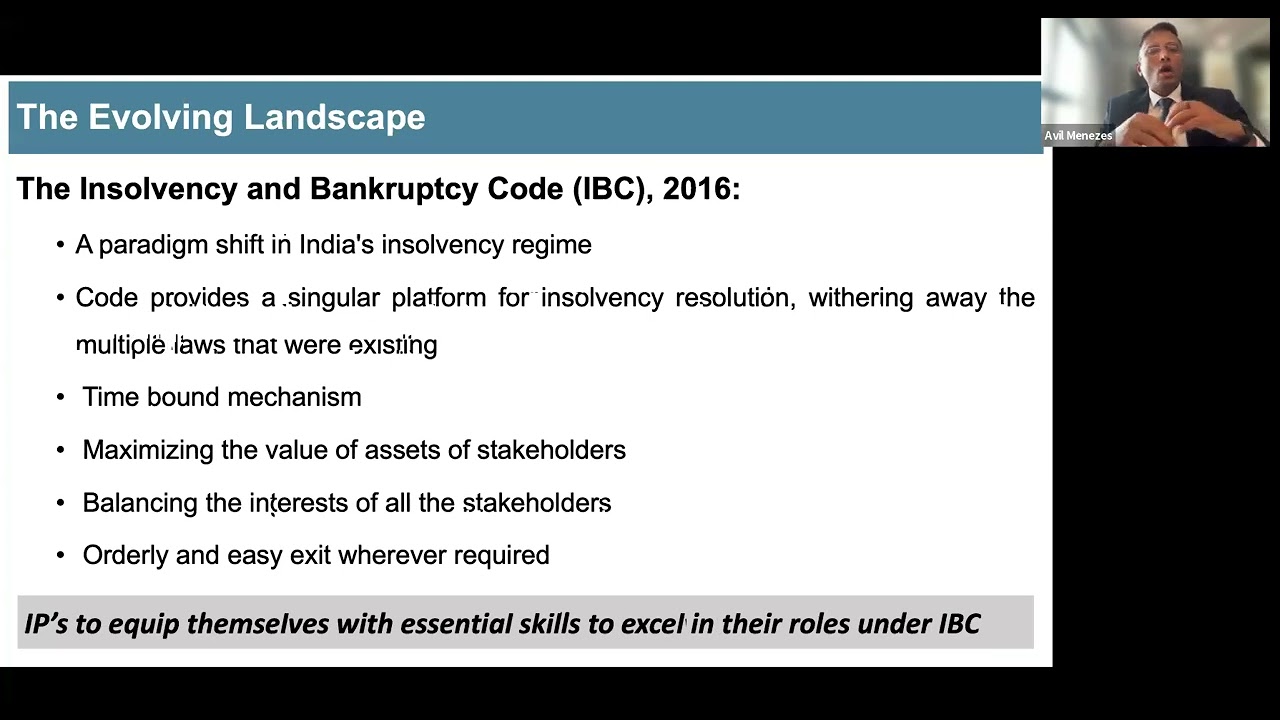 Perspectives on IBC - An Array (Series - XVII) | Managerial Skills of IP in CIRP