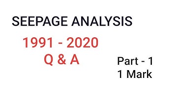 TRB preparation | Soil Mechanics GATE questions solved | Geotechnical Engineering | Seepage analysis