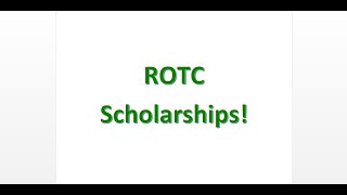 ROTC Scholarships and How to Apply.