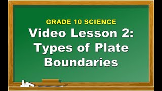 Science 10 Lesson 2 Types Of Plate Boundaries