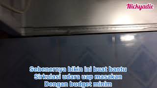 Membuat exhaust hood menggunakan baja ringan