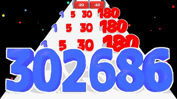 Number Run 3D - Plus And Run Max Level ASMR Gameplay #asmrgameplay #satisfyingasmr