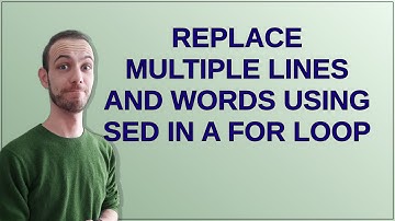 Replace multiple lines and words using sed in a for loop