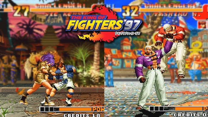 Alguns personagens de The King of Fighters 97 com Scam HD IA 