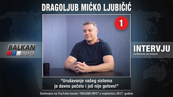 INTERVJU: Mićko Ljubičić - Urušavanje našeg sistema je davno počelo i još nije gotovo! (19.09.2017)