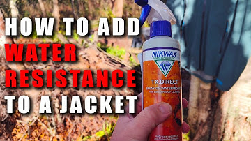 Waterproofing my jacket with NikWax TX Direct spray!