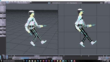 Using Bones in Lightwave 3D Walk Cycle