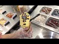 무지방 유기농 우유로 만든 젤라또 아이스크림 - 수제 와플 콘과자 강남뉴코아 쉘리 / Gelato Ice Cream waffle corn - Korean street food