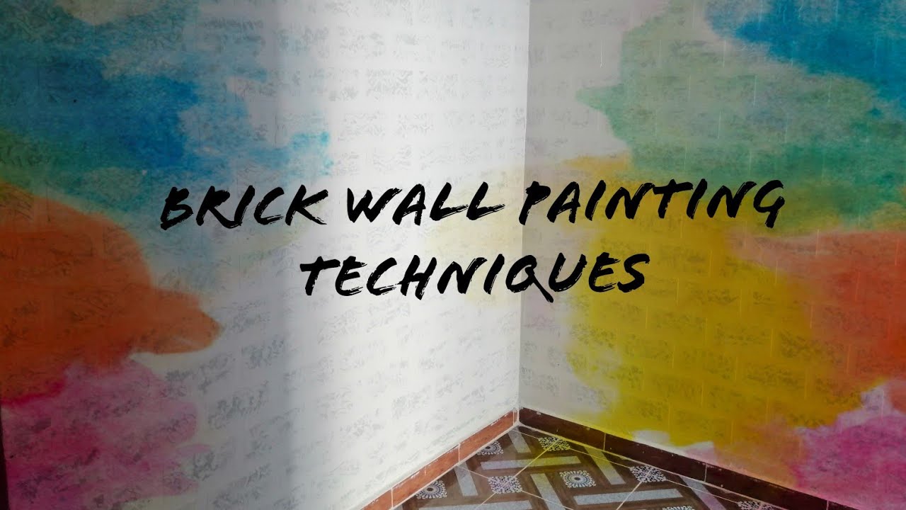Brick wall painting techniques YouTube