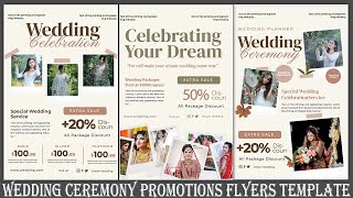 How To Make Wedding Ceremony Flyer Template Free Download || Nitesh GFX ||