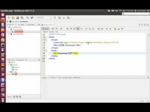 Embedding php in a web page.