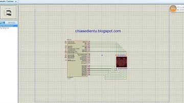 LED matrix 8x8 PIC16F877A