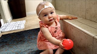 Baby Aubrey Says 2 Words Together!!! An Adorable Reaction to Flightful Friends| Day in the Life Vlog