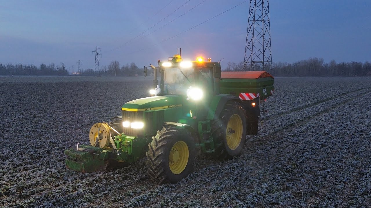 JOHN DEERE 7710 Pur Sound 🔊🔊 //azote sur colza à 28km/h 👨‍🌾