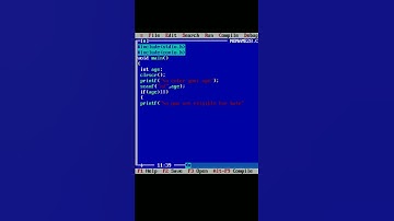 To check whether a person is eligible for vote or not #cprogramming #shortsvideo