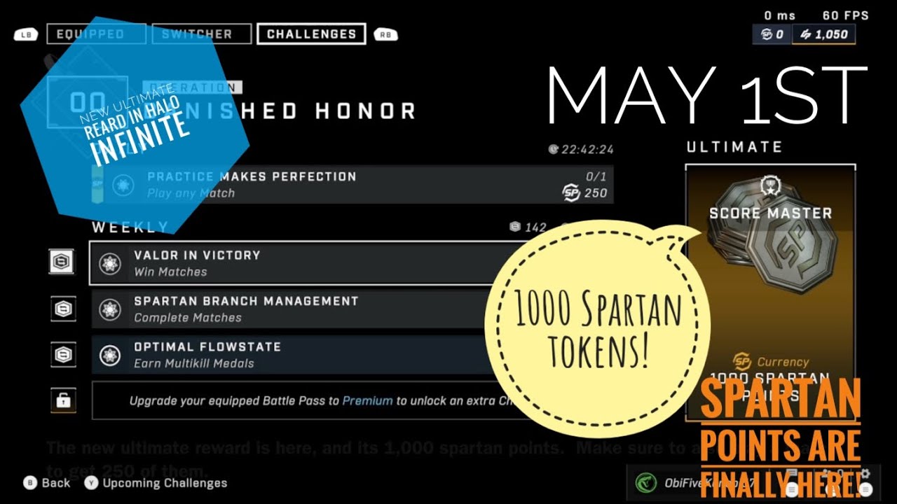 New Ultimate Reward in Halo Infinite - (1,000 Spartan Points 💵 🪙 💰 )
