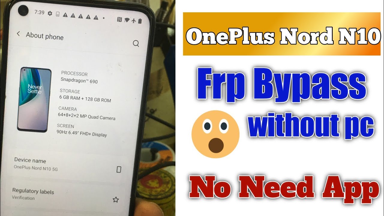 OnePlus BE2029 Frp Bypass 2023 Trick | OnePlus Nord N10 5G Frp bypass