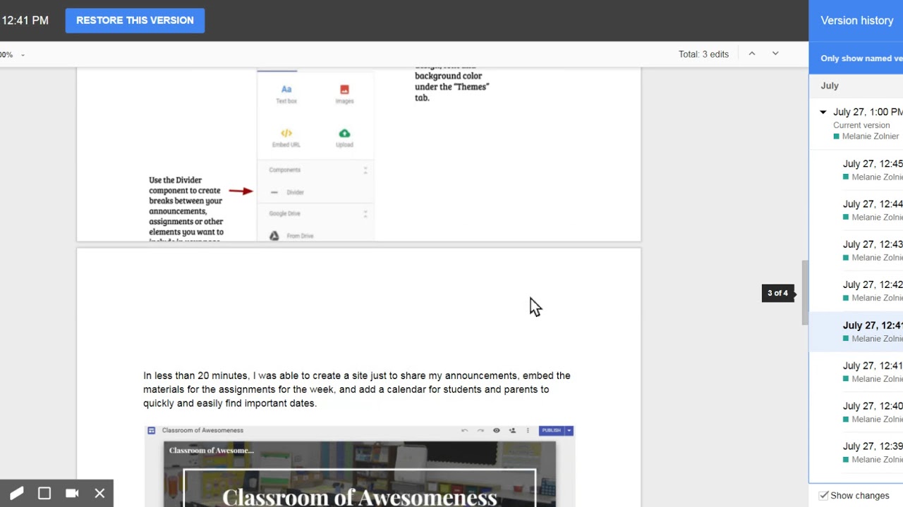 Viewing Revision History - YouTube