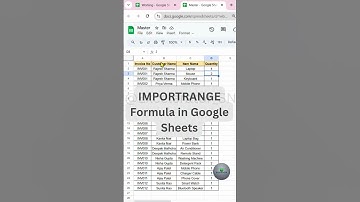 How to Import Data From One Sheet to Another Sheet in Google Sheets - IMPORTRANGE Formula in Google