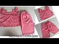 Baby Dress Cutting And Stitching/6month-2years Baby Cord Set Cutting And Stitching
