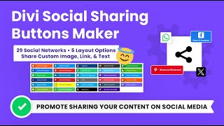 Introducing The New Divi Social Sharing Buttons Module By Pee-Aye Creative
