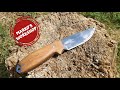 Knife making | Full tang black micarta walnut handle | DIY