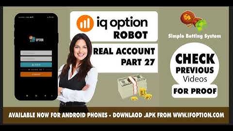 IQ Option Robot Real Account Part 27 - Now Android App Available