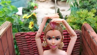 Barbie Doll All Day Routine In Indian Village/Radha Ki Kahani Part -418/Barbie Doll Bedtime Story|| screenshot 5