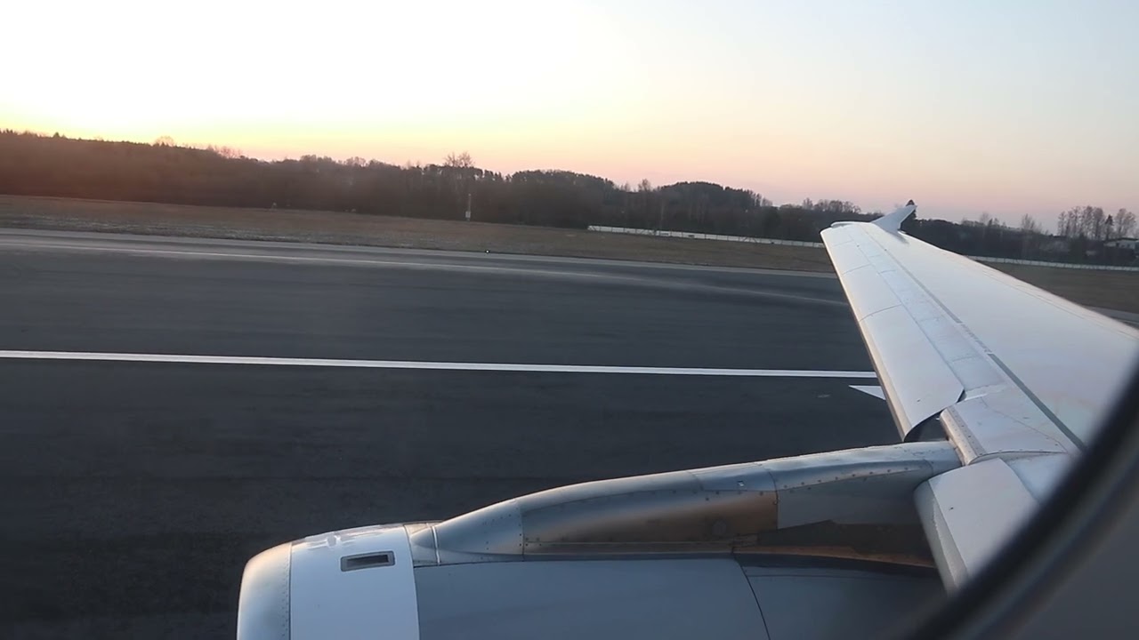 Lufthansa Airbus A321-200 D-AISW Vilnius VNO Takeoff