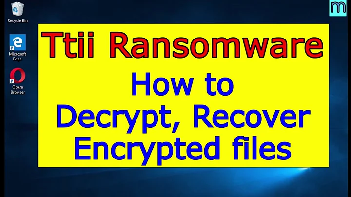 Ttii virus (ransomware). How to decrypt .Ttii files. Ttii File Recovery Guide.