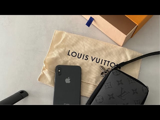 Unboxing Louis Vuitton Double Phone Pouch Monogram Shadow Leather