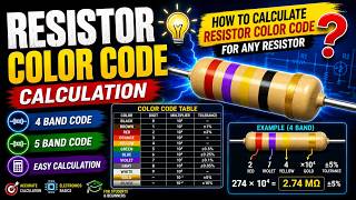 How to Read Resistor Color Codes  Calculate Any Resistor Value Easily 4, 5 & 6 Band