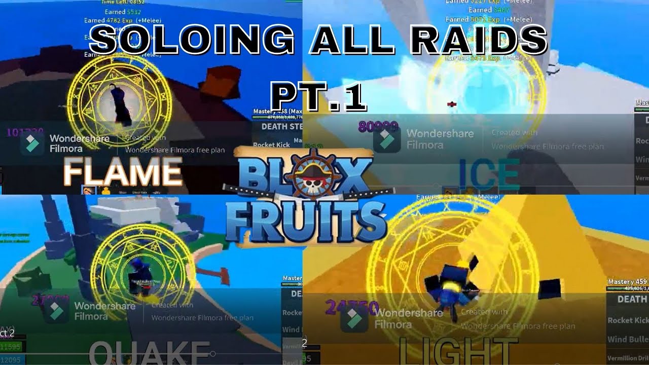 Soloing ALL RAIDS In Blox Fruits! Part 1 - YouTube