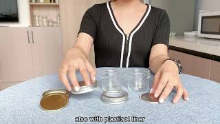 Baby Food Storage, 4oz Mini Size Glass Mason Jar With Lid
