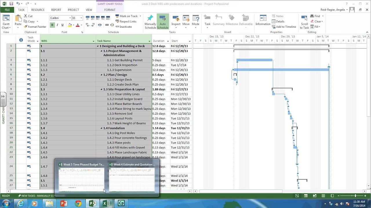 Time Phased Budget Template Checkykey