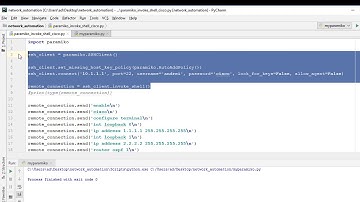Network Automation: Using Paramiko with Python for Network Automation