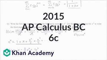 2015 AP Calculus BC 6c | AP Calculus BC solved exams | AP Calculus BC | Khan Academy