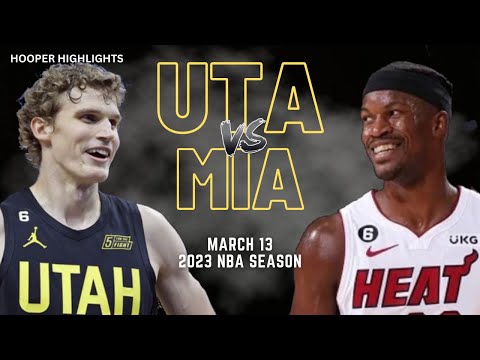 Miami Heat vs Utah Jazz Full Game Highlights | Mar 13 | 2023 NBA Season