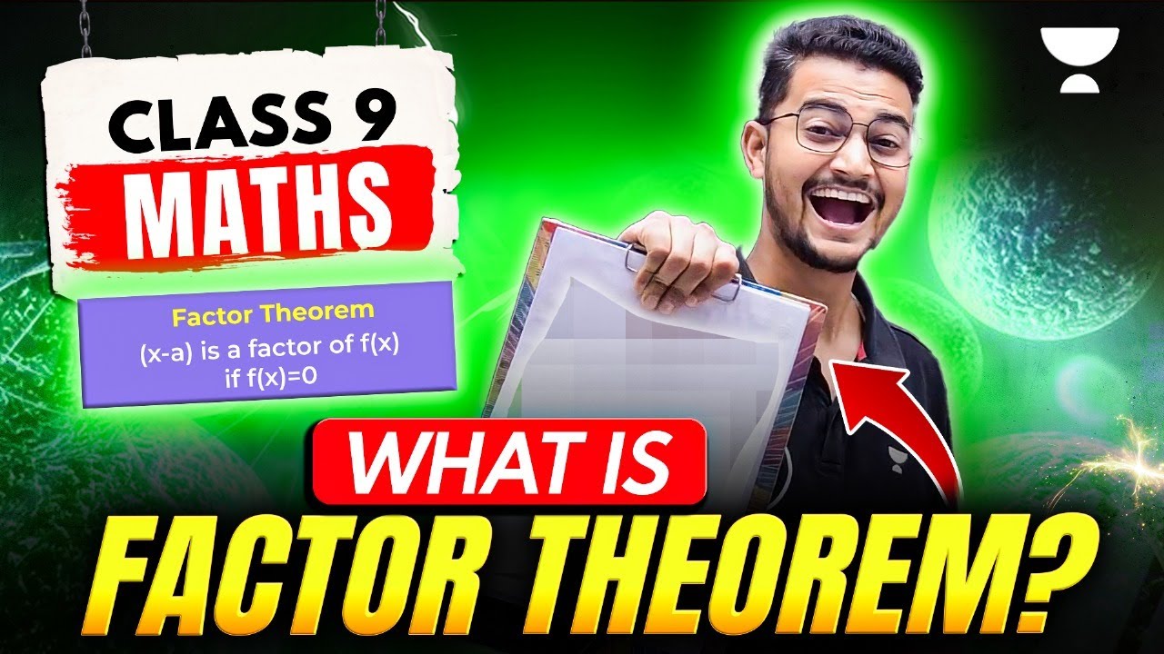 Factor Theorem Class 9 | Class 9 Maths | Factor Theorem by MD Sir - YouTube