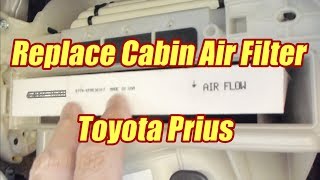 Replace Cabin Air Filter Toyota Prius 2010 - 2015 & Prius V